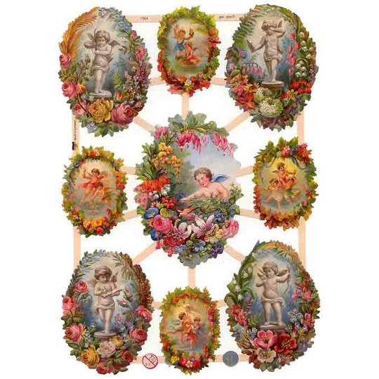 Cherubs and Floral Vignettes ~ Germany